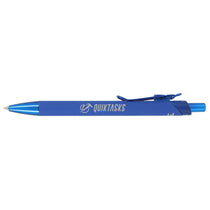 Bullet Blue Metallic Recycled Aluminum Soft Touch Gel Pen