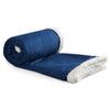 Bullet Navy Super Soft Large Fleece Sherpa Blanket - 50'' x 60'' Unfolded