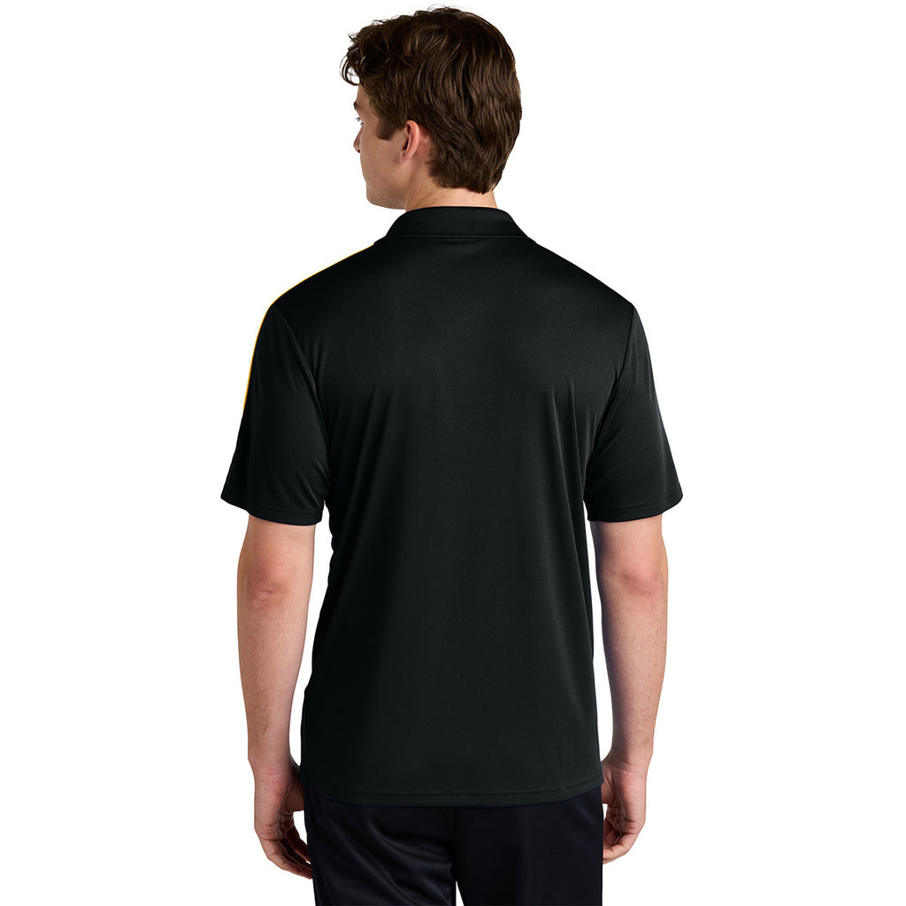 Sport-Tek Men's Black/ Gold Competitor United Polo