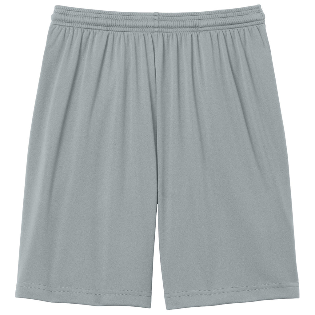 Sport-Tek Men's Silver PosiCharge Competitor 7" Pocketed Short