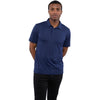 Elevate Men's Vintage Navy Izu Everything Performance Eco Short Sleeve Polo