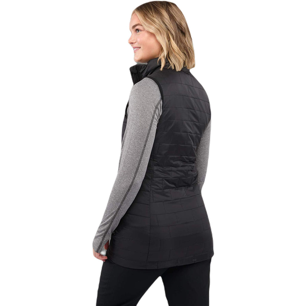 Elevate Women's Black Telluride Lightweight Packable Insulated Puffer Vest