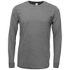 BAW Unisex Sports Grey Tri-Blend T-Shirt Long Sleeve