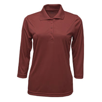 BAW Women's Cardinal Xtreme Tek 3/4 Sleeve Polo