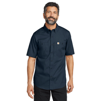 Carhartt Men's Navy Rugged Professional Series Short Sleeve Shirt