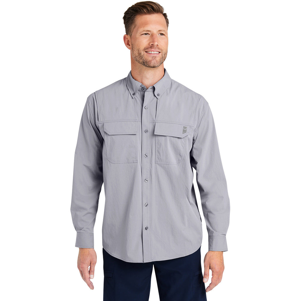 HUK Men's Night Owl Creekbed Long Sleeve Shirt