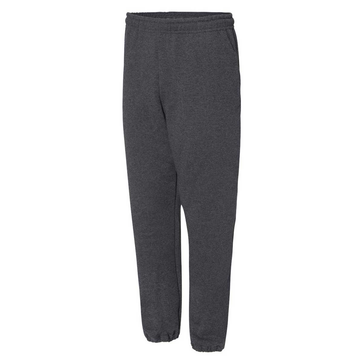 Russell Athletic Men's Black Heather Dri Power Closed Bottom Sweatpant