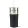 Gemline Matte Black Emery 2-in-1 Double Wall 16 oz Stainless Tumbler