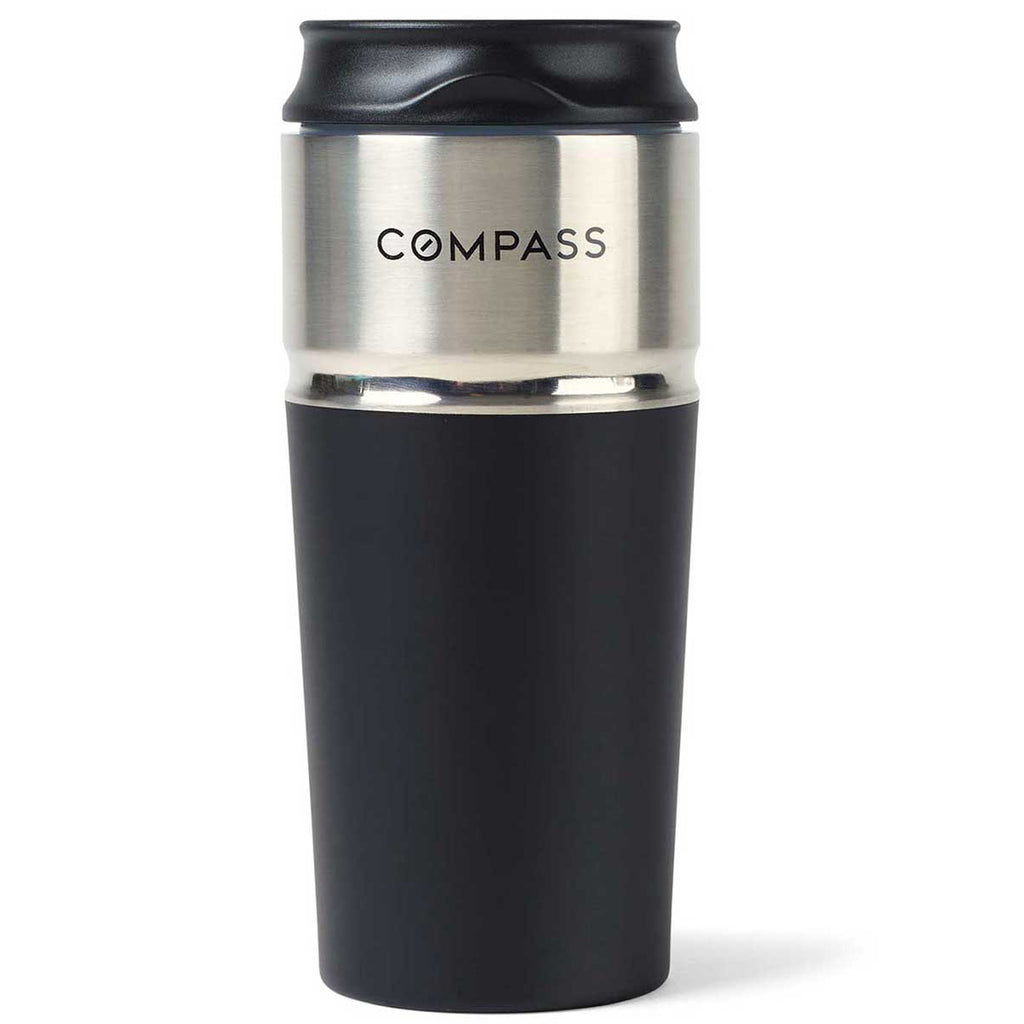 Gemline Matte Black Emery 2-in-1 Double Wall 16 oz Stainless Tumbler