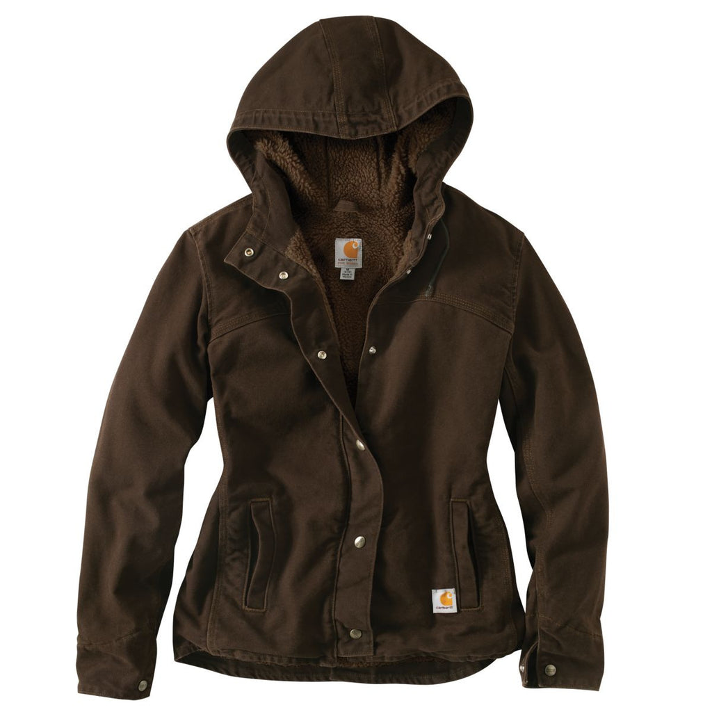 Carhartt Women's Sandstone Active Jacket - Dark Brown - Stampede
