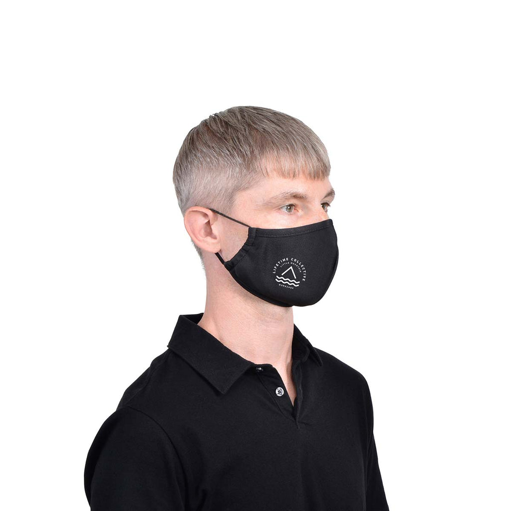 Gemline Black Reusable Athleisure Face Mask