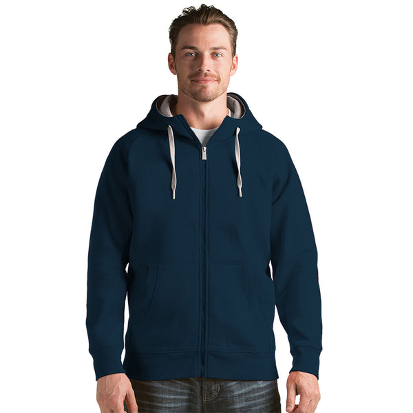 Antigua Men's Navy Victory Full Zip Hoodie