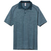 UNRL Men's Blue Camo Knit Blade Polo