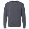 Weatherproof Men's Heather Navy Heat Last Fleece Tech Crewneck Sweatshirt