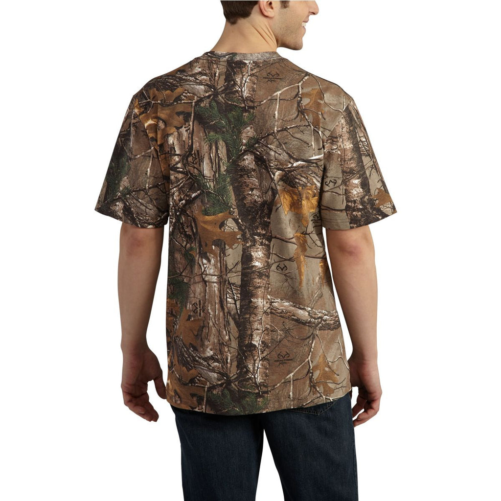 Realtree Men's Plymouth Fishing Short Sleeve Performance Shirt, Size: XL, Blue