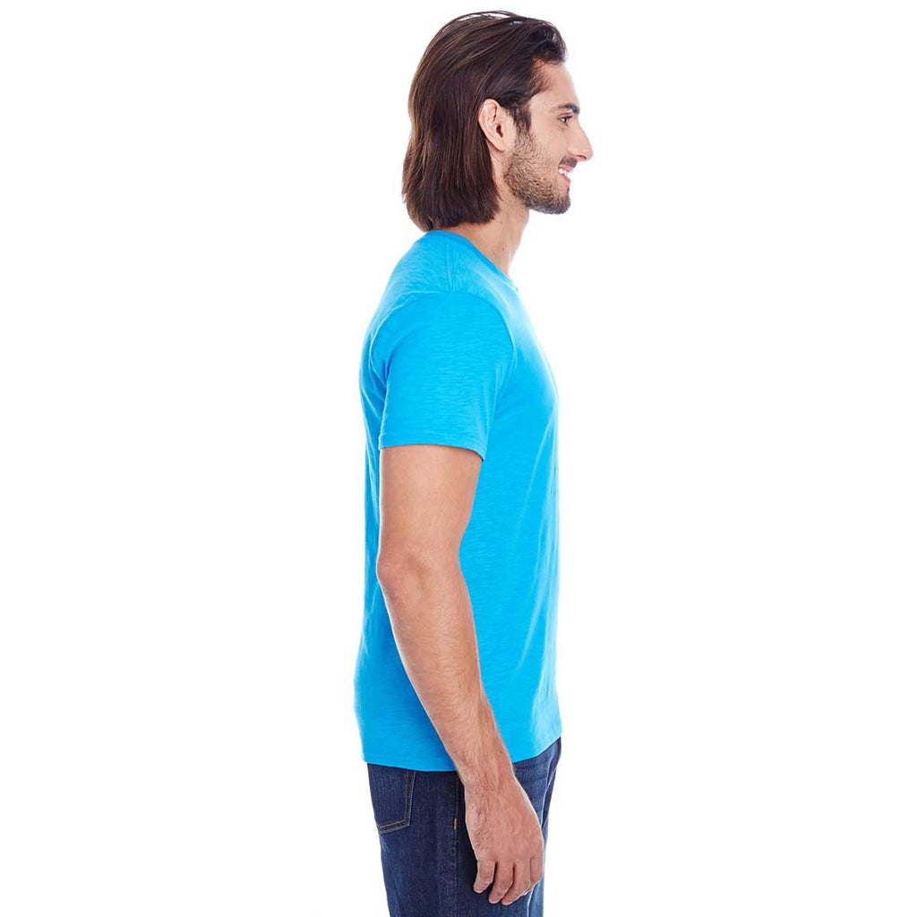 Threadfast Men's Turquoise Jersey Short-Sleeve T-Shirt