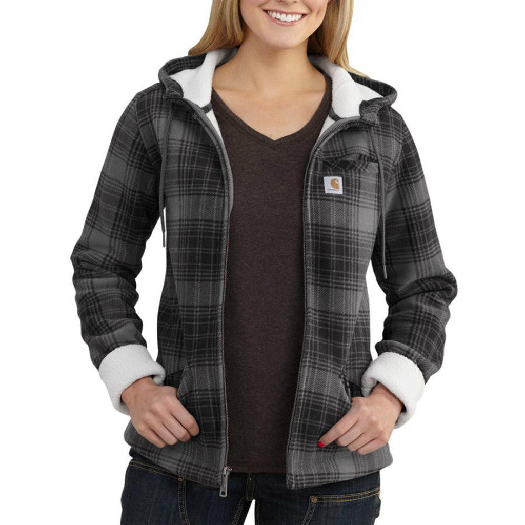 Carhartt women's cedar fleece sherpa sales hooded jacket