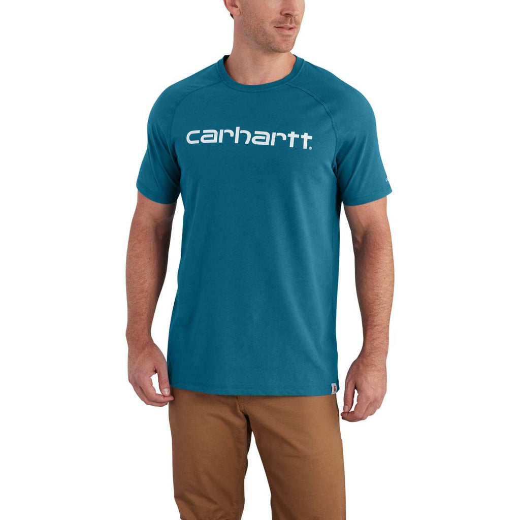 Carhartt Men's Bay Harbor Force Cotton Delmont Gphc SS T Shirt