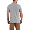 Carhartt Men's Heather Gray Force Cotton Delmont Gphc SS T Shirt