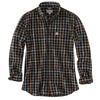 Carhartt Men's Black Fort Plaid Long Sleeve Shirt