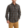 Carhartt Men's Black Fort Plaid Long Sleeve Shirt