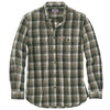 Carhartt Men's Burnt Olive Fort Plaid Long Sleeve Shirt