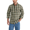 Carhartt Men's Burnt Olive Fort Plaid Long Sleeve Shirt