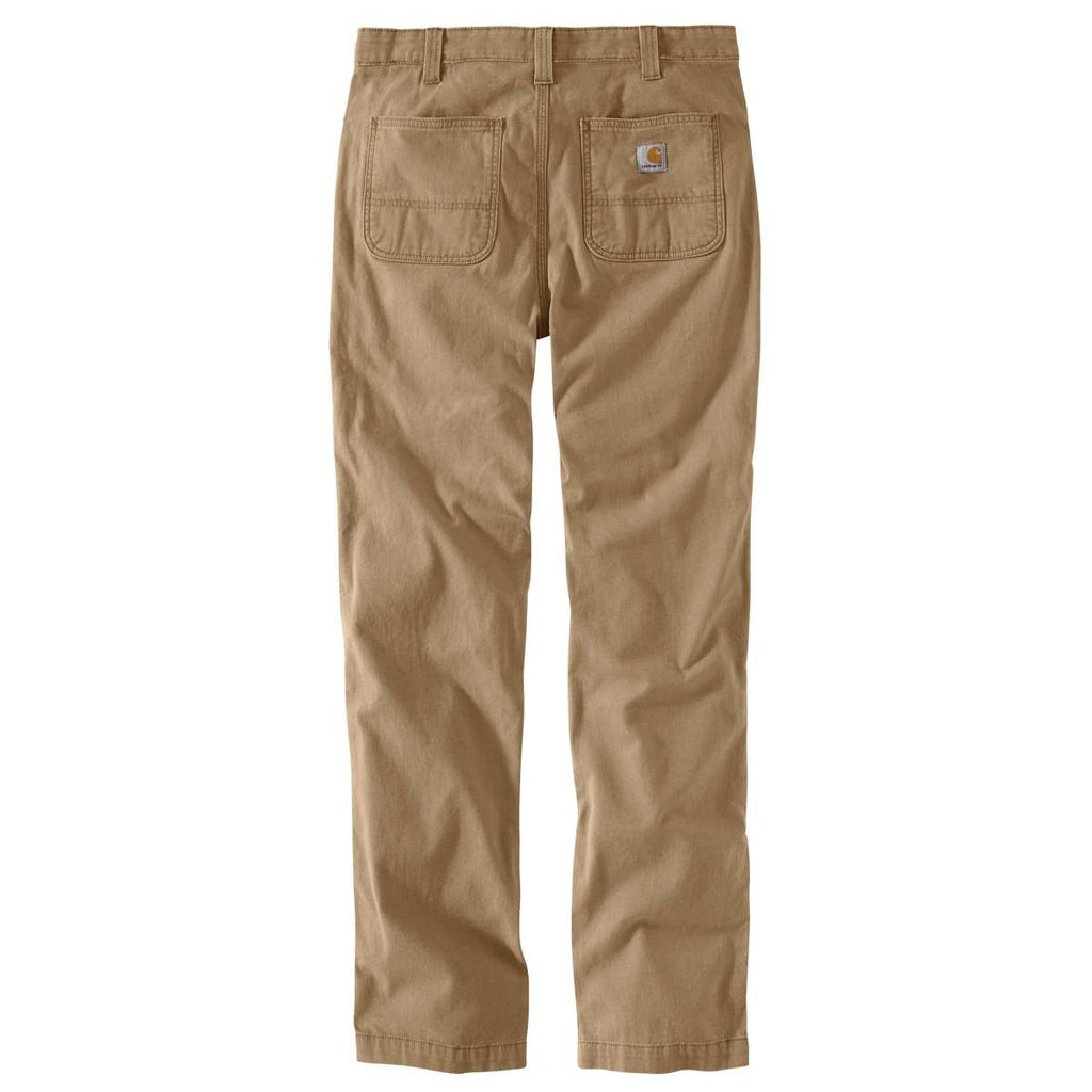 Carhartt Men's Dark Khaki Rugged Flex Rigby Straight Fit Pant