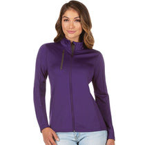 Antigua Women's Dark Purple/Carbon Generations Full Zip Up Jacket