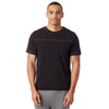 Alternative Apparel Men's Black Heavy Wash Football T-Shirt