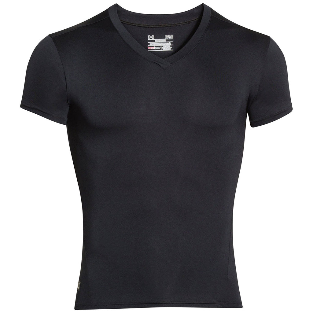 Under Armour Tactical HeatGear Compression V-Neck Tee Black 1216010-001 -  Free Shipping at LASC