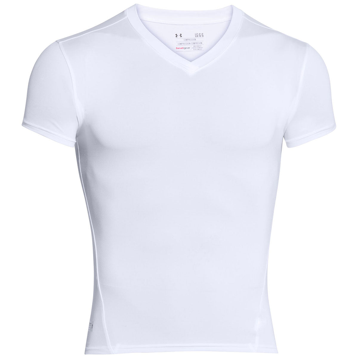 Under Armour Tactical HeatGear Compression V-Neck T-Shirt White Small