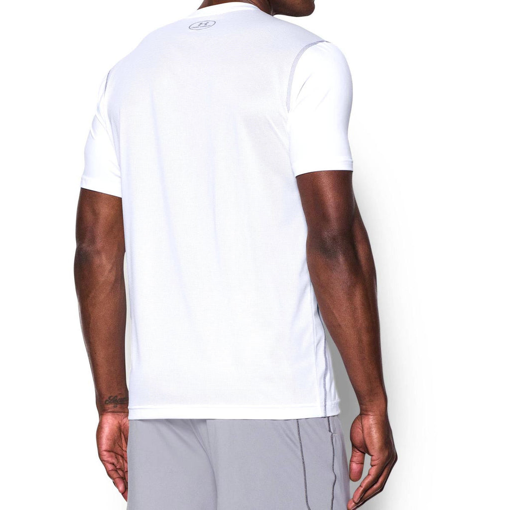 Under Armour Men's White UA Raid Short Sleeve T-Shirt