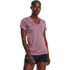 Under Armour Women's Misty Purple/White/Metallic Silver UA Tech Twist V-Neck