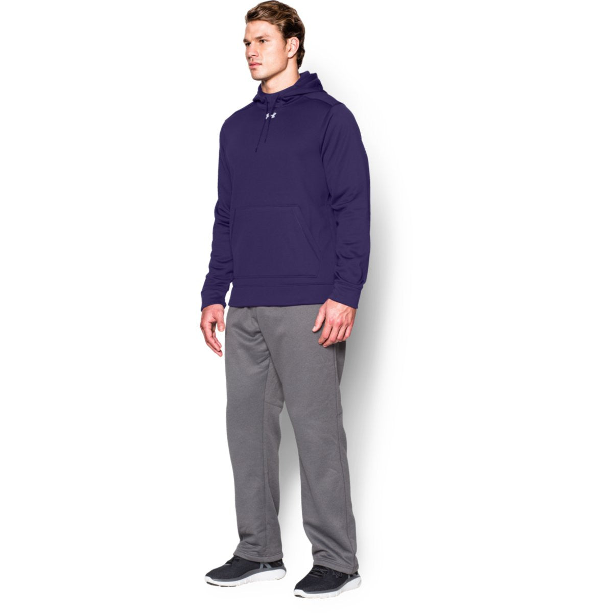 Mens purple hotsell under armour hoodie