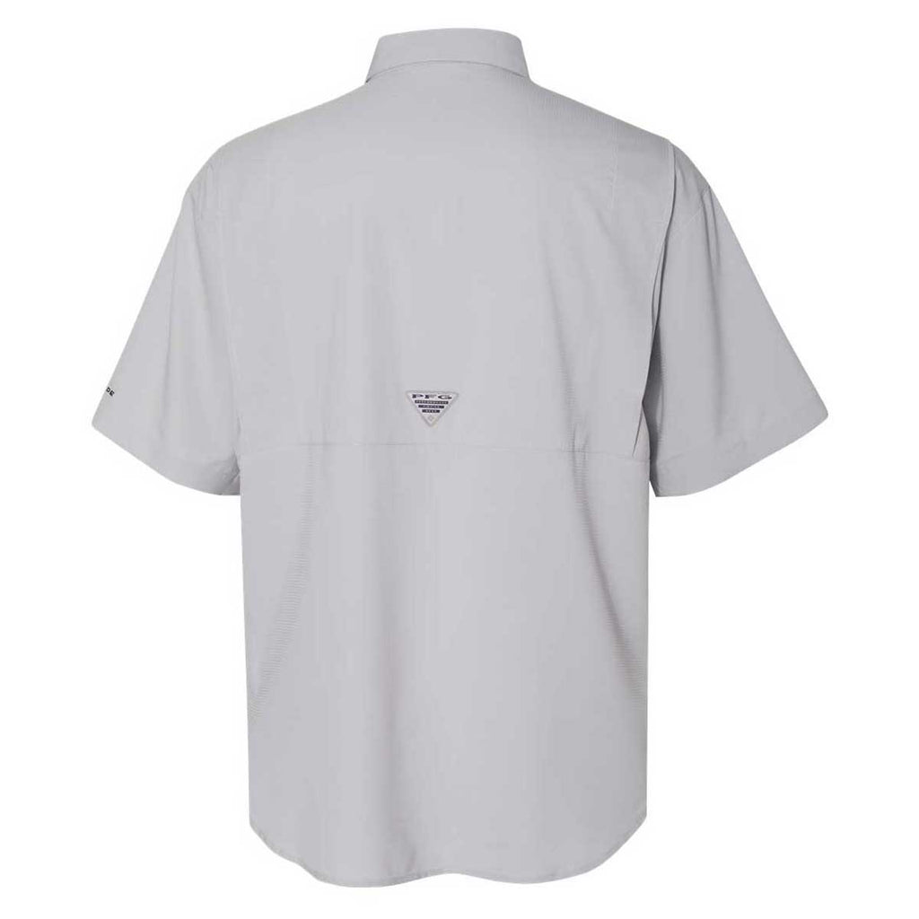 Embroidered Work Shirts Columbia Men's Cool Grey PFG Tamiami II Short-Sleeve  Shirt