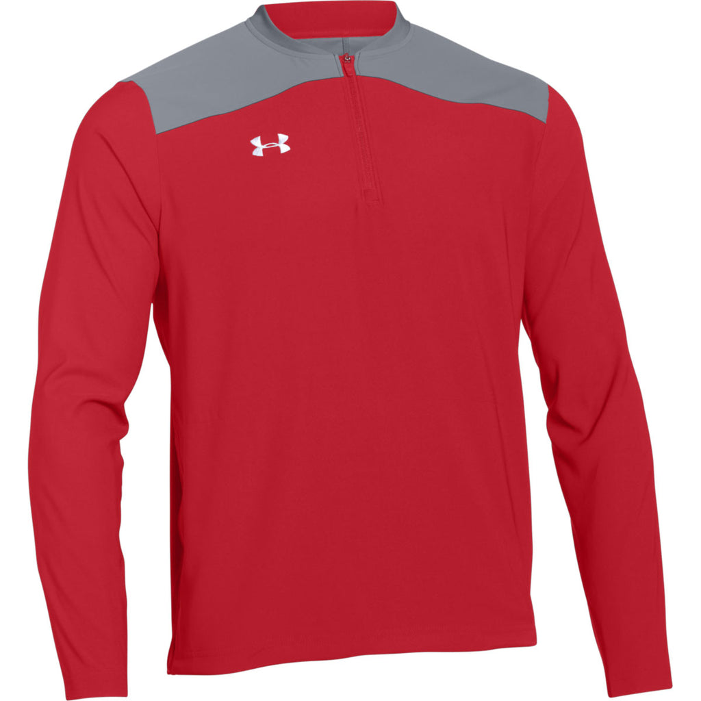 Under Armour Men's Red Triumph Cage Jacket Long Sleeve