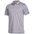 adidas Men's Grey Ultimate Textured Stripe Polo