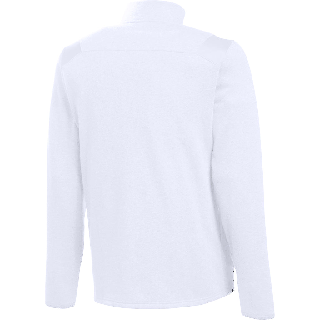 Under Armour Men's White Hustle Fleece 1/4 Zip