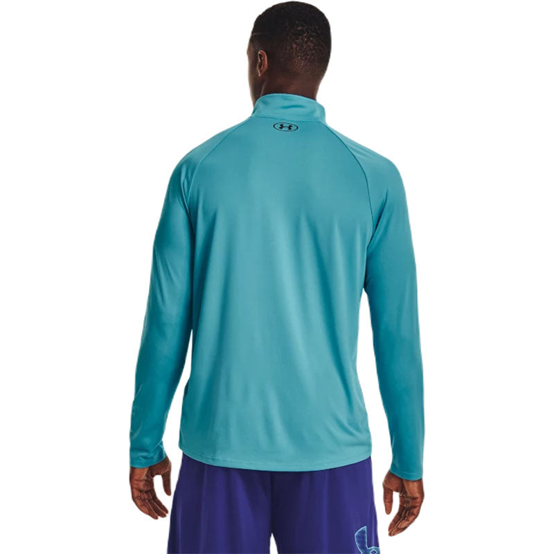 Under Armour Men's Glacier Blue/Black Tech 2.0 Half Zip