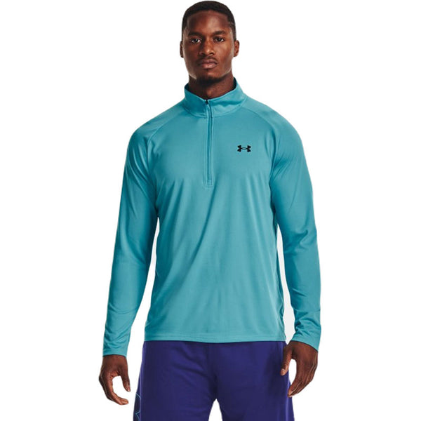 Under Armour Men's Glacier Blue/Black Tech 2.0 Half Zip