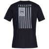 Under Armour Men's Black/Steel Freedom Flag Tee