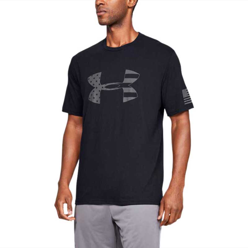 Under Armour t-shirt with tonal logo in black