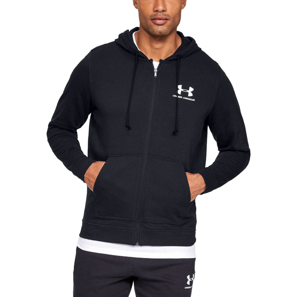 Under Armour Men's Black Sportstyle Terry Full Zip