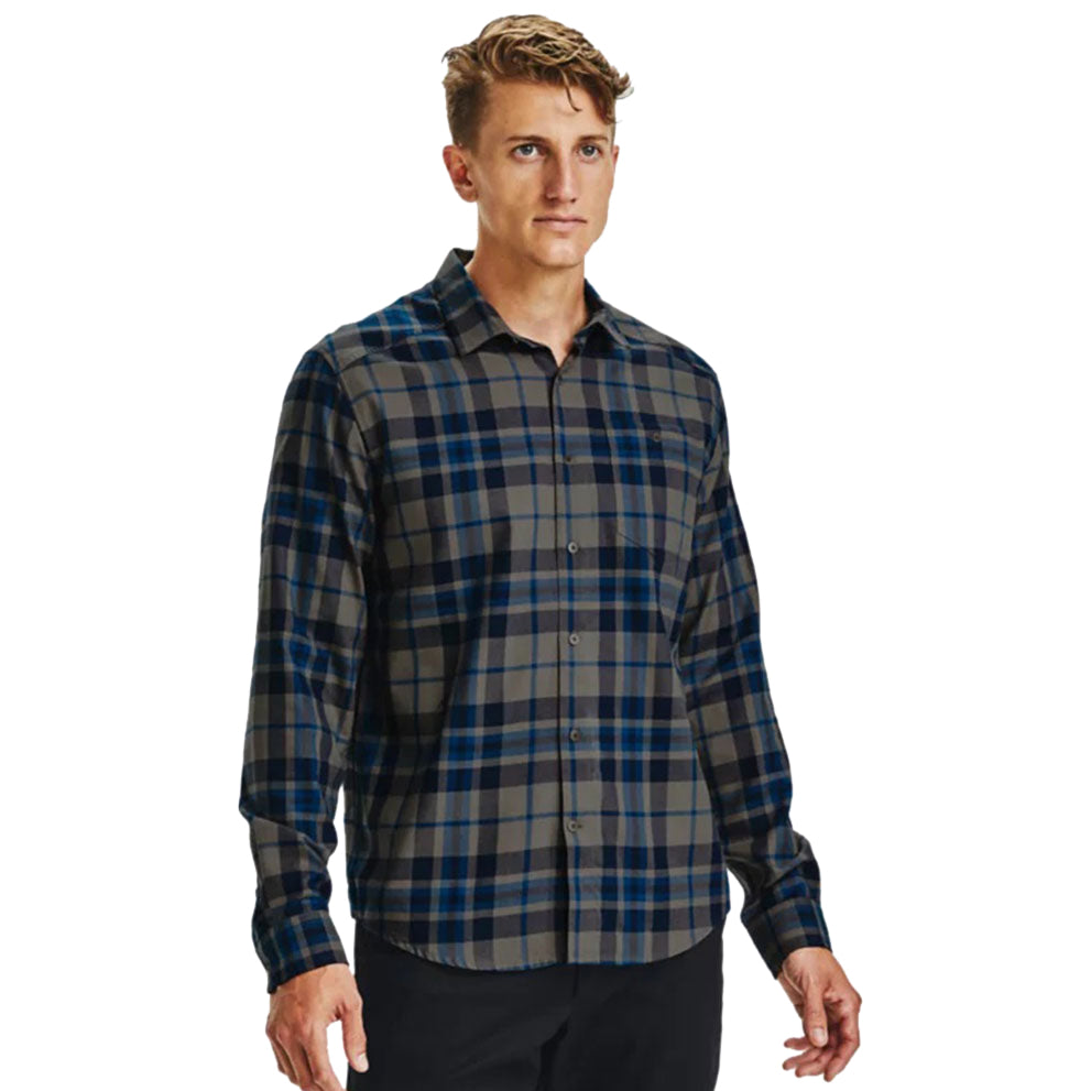 Under Armour Men's Brown Umber UA Tradesman Flannel 2.0