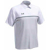 Under Armour Men's White Stripe Mix-Up Polo