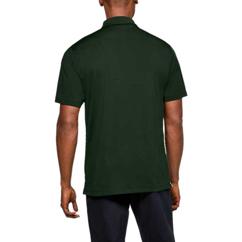 Under Armour Men's Forest Green Stripe Mix-Up Polo