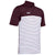 Under Armour Men's Maroon Stripe Mix-Up Polo