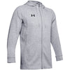 Under Armour Men's True Grey Heather Hustle Fleece Full Zip Hood