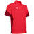 Under Armour Men's Red Motivate Short Sleeve Quarter Zip